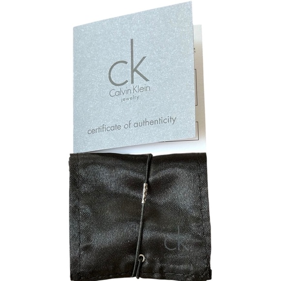 Calvin Klein NWT Rotatable SilverRing with Dustbag Size 8 - Picture 4 of 8